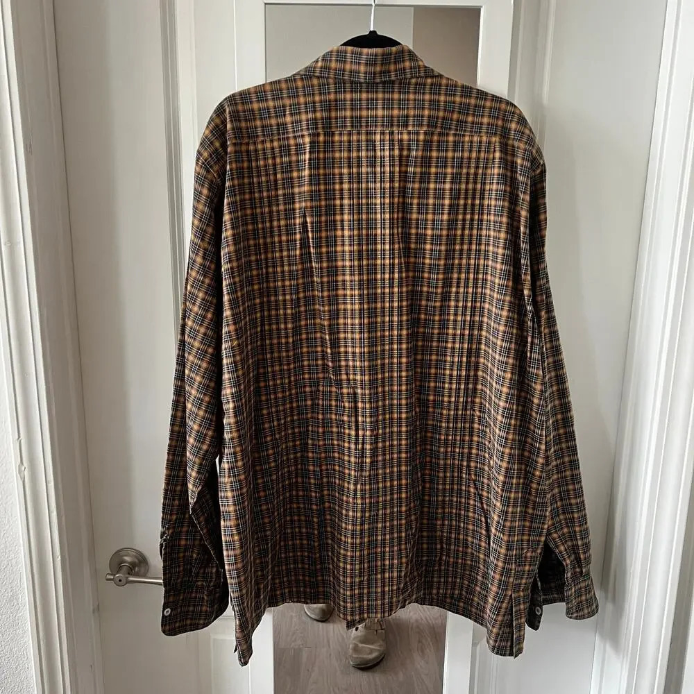 355 Dos Carolinas Guayabera Long Sleeve Size XXL Color Brown - Picture 7 of 7